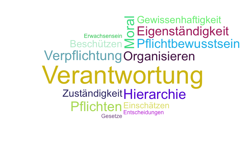 Wortwolke 'Verantwortung '